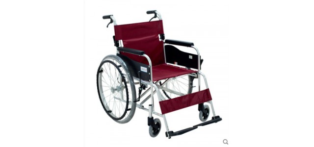 日本MiKi三贵轮椅 MPT-43JL 折叠超轻便携免充气