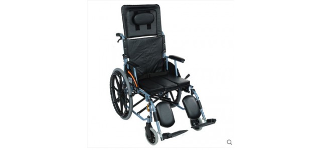 互邦轮椅铝合金手动轮椅车HBL11高靠背老人轮椅