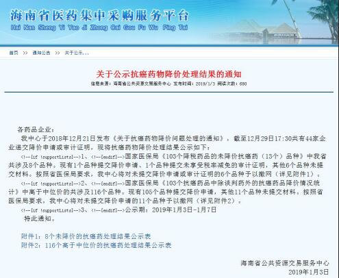 多地对抗癌药降价出狠招